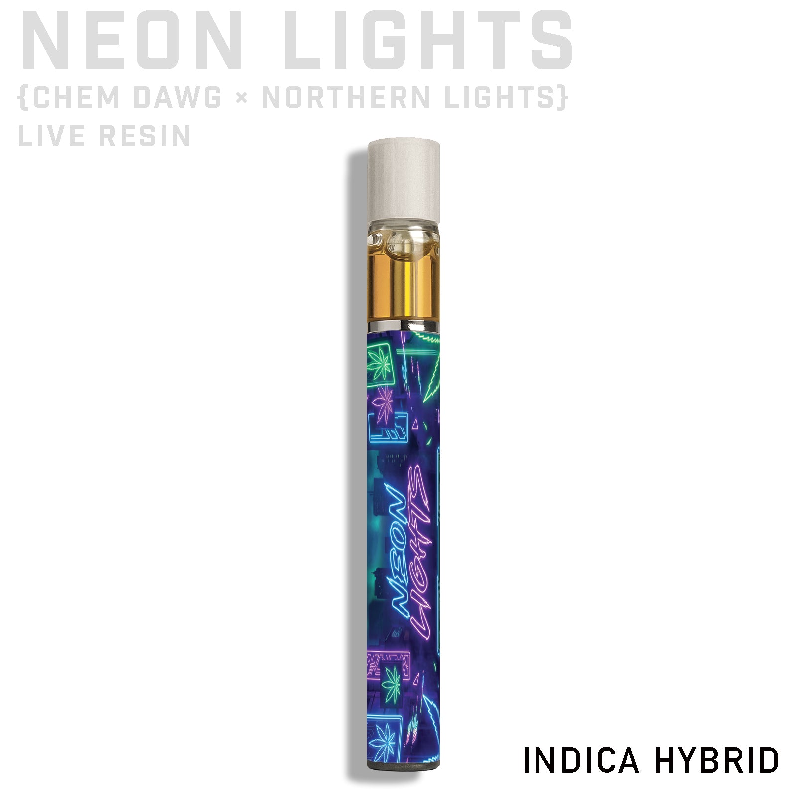 Neon Lights Live Resin THCA Rechargeable Vaporizer