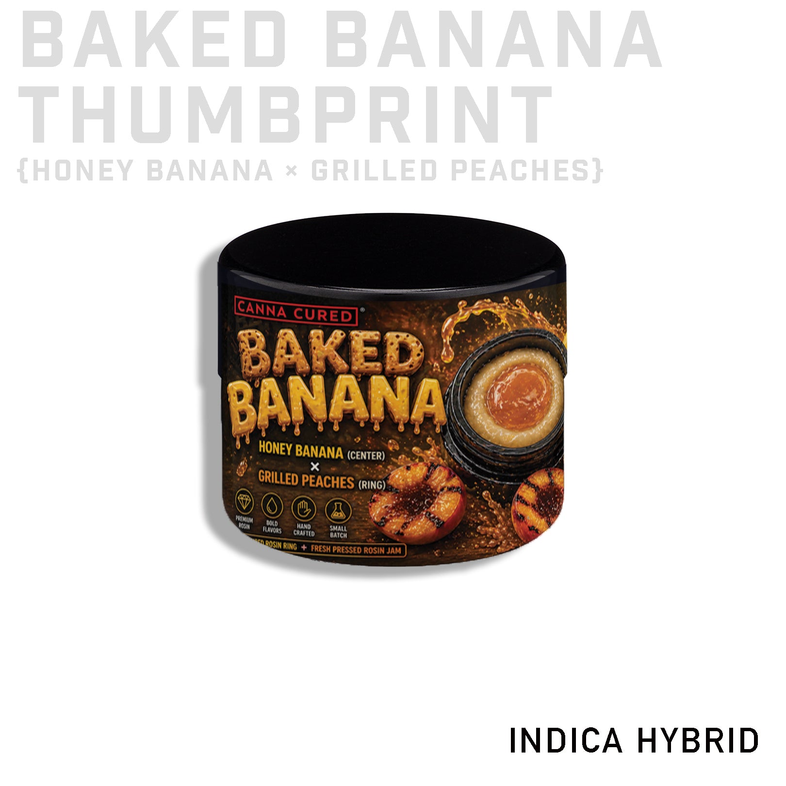 Baked Banana 2g Hash Rosin Thumbprint Jar