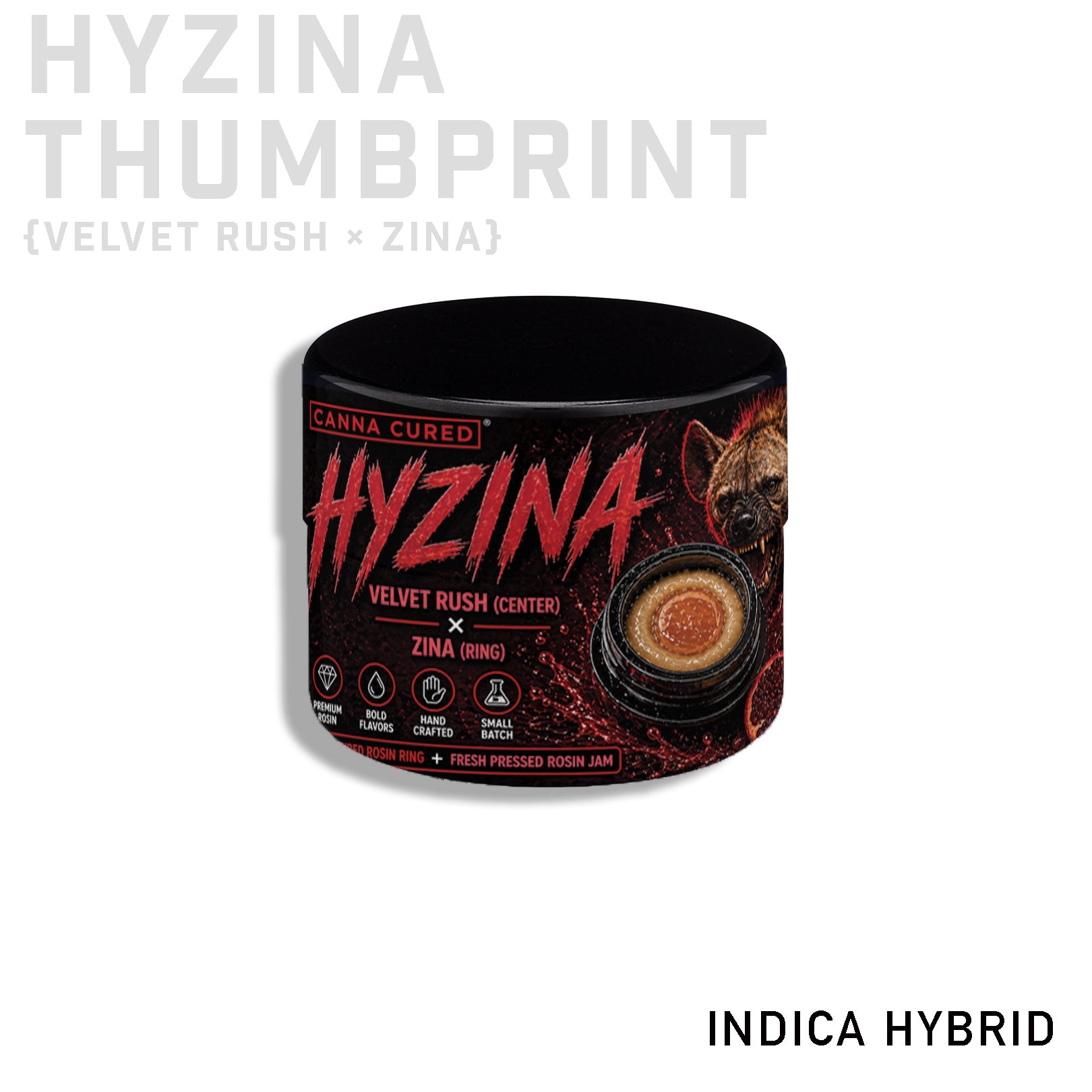 Hyzina 2g Hash Rosin Thumbprint Jar