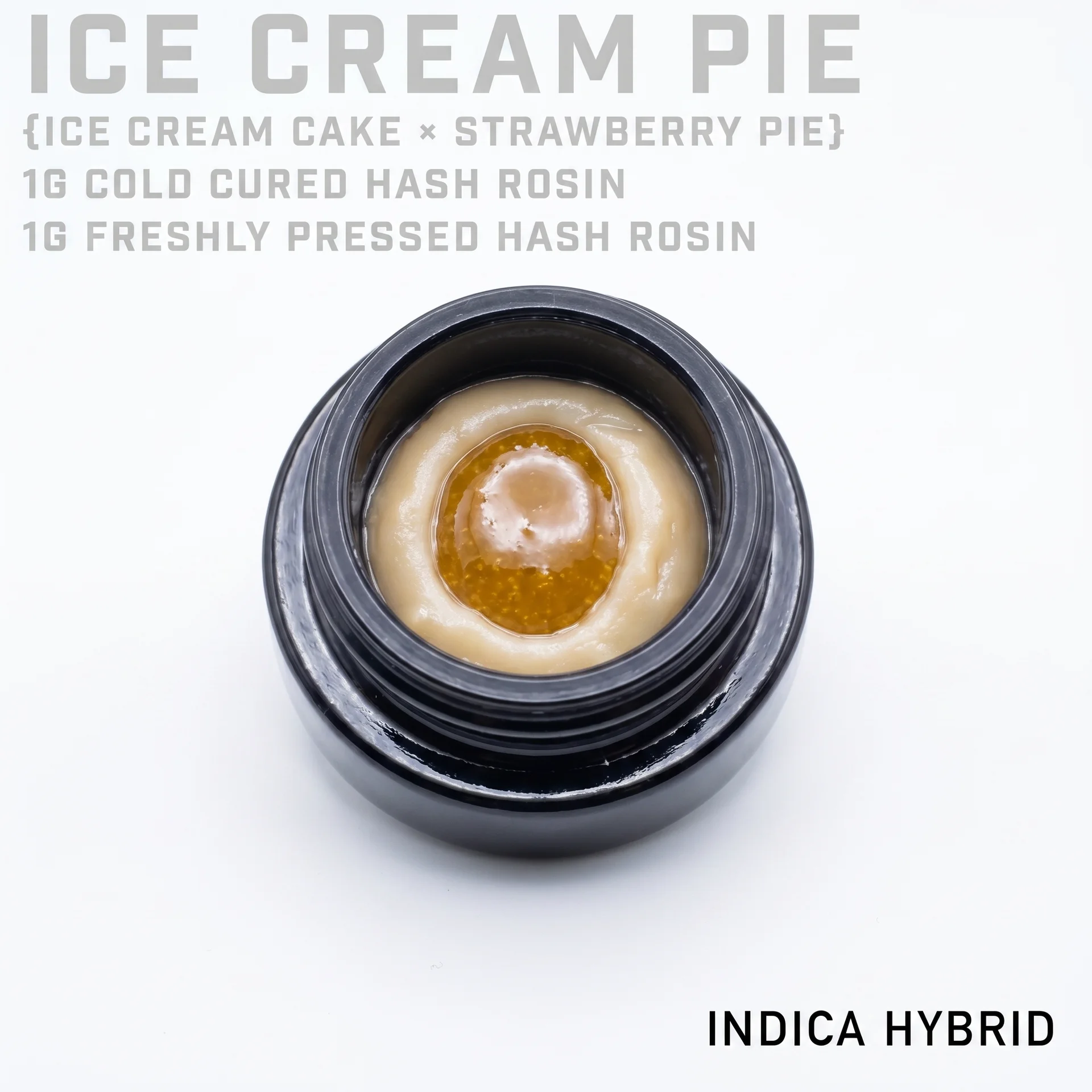 Ice Cream Pie 2g Hash Rosin Thumbprint Jar