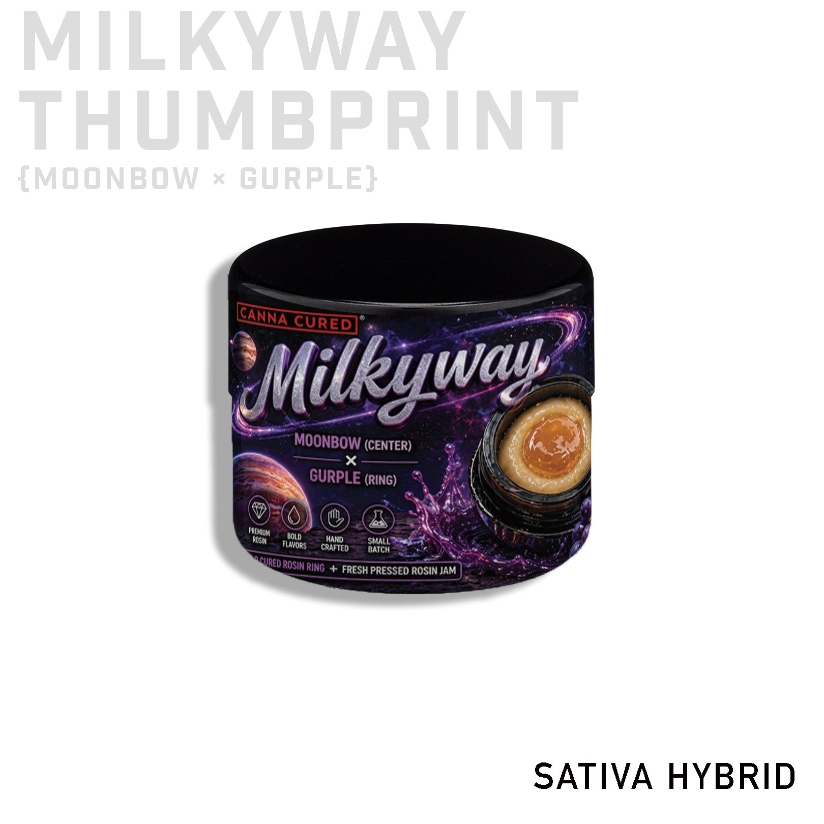 Milkyway 2g Hash Rosin Thumbprint Jar