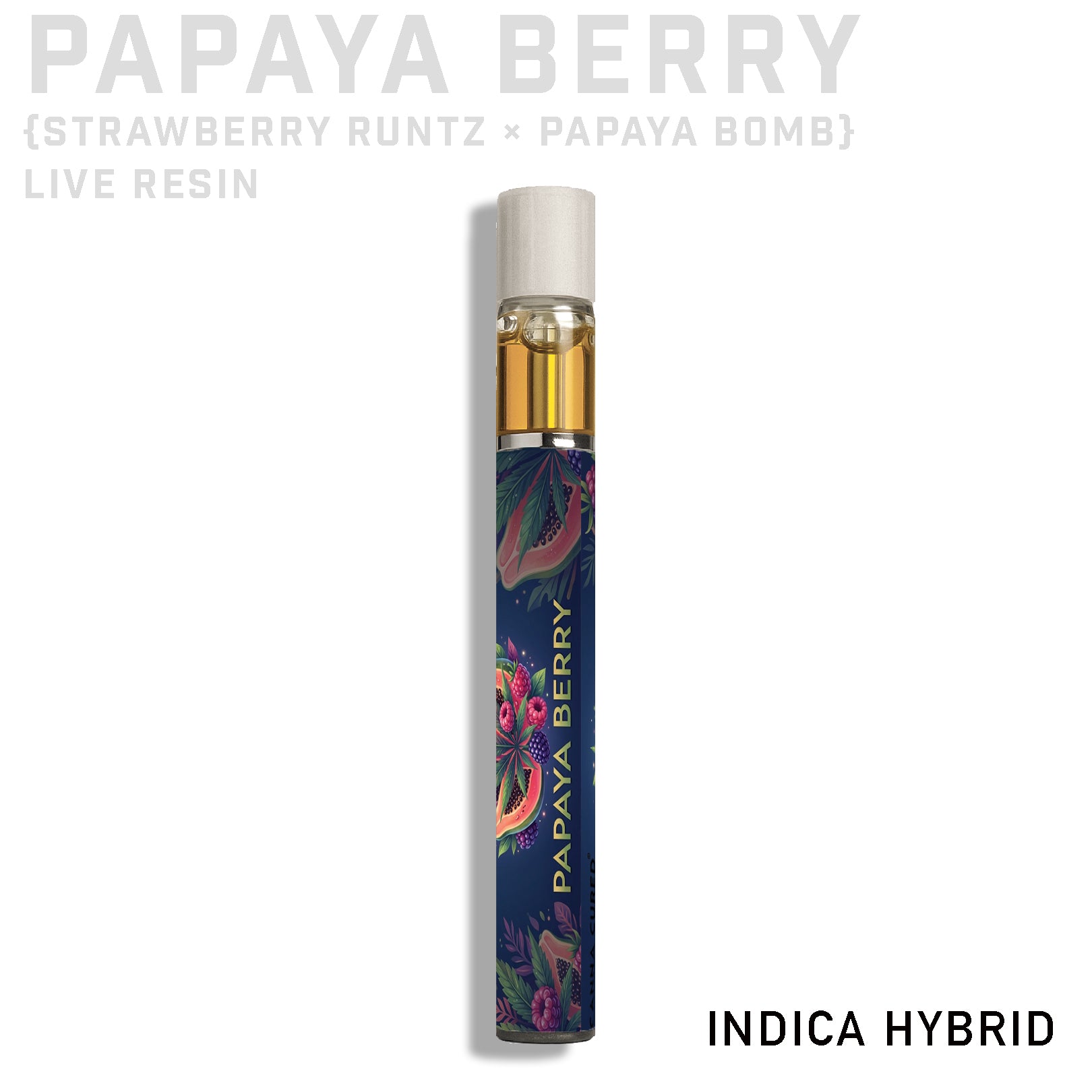 Papaya Berry Live Resin THCA Rechargeable Vaporizer