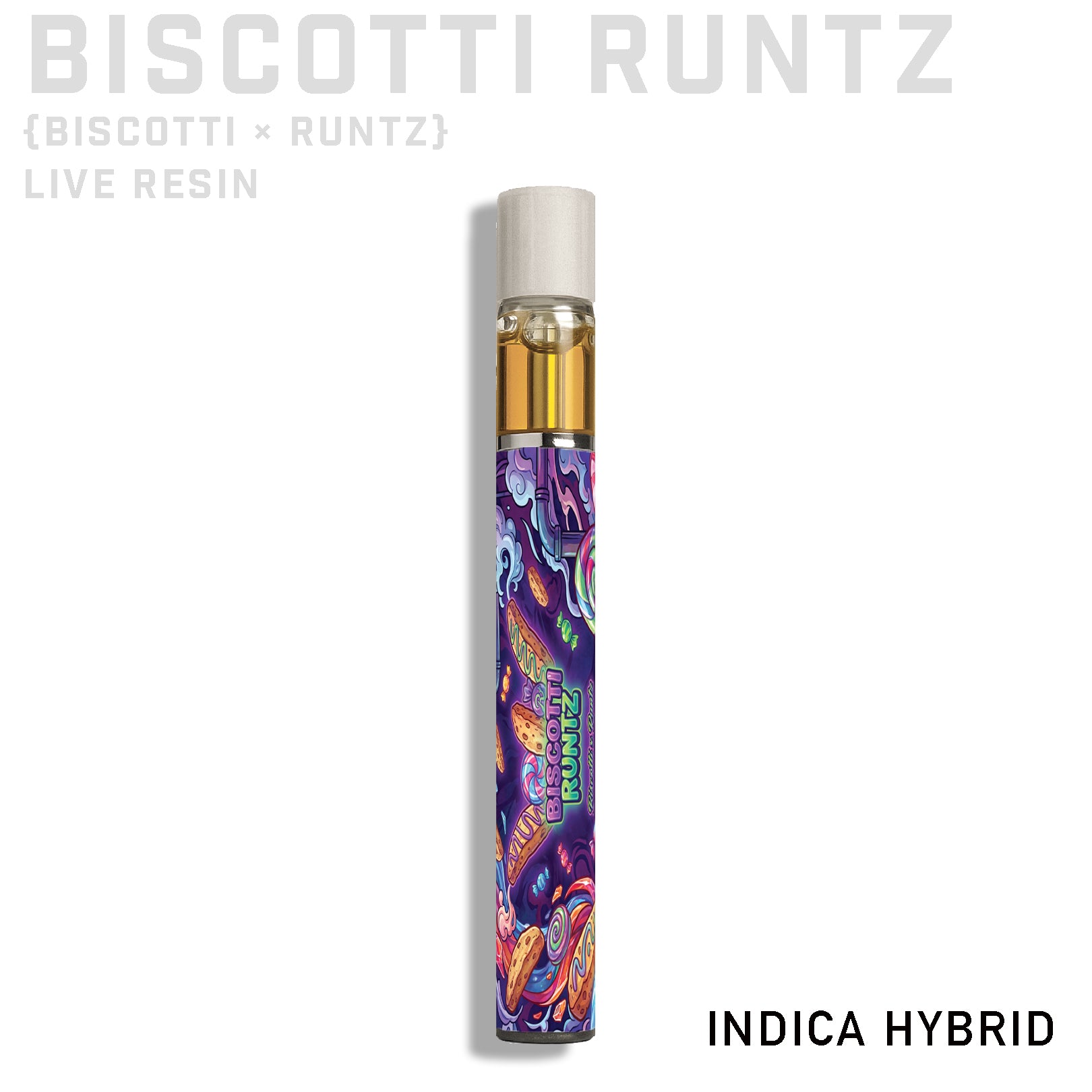 Biscotti Runtz Live Resin THCA Rechargeable Vaporizer