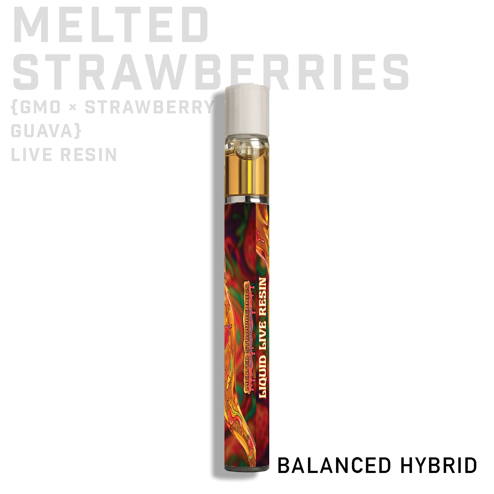 Melted Strawberries Live Resin THCA Rechargeable Vaporizer