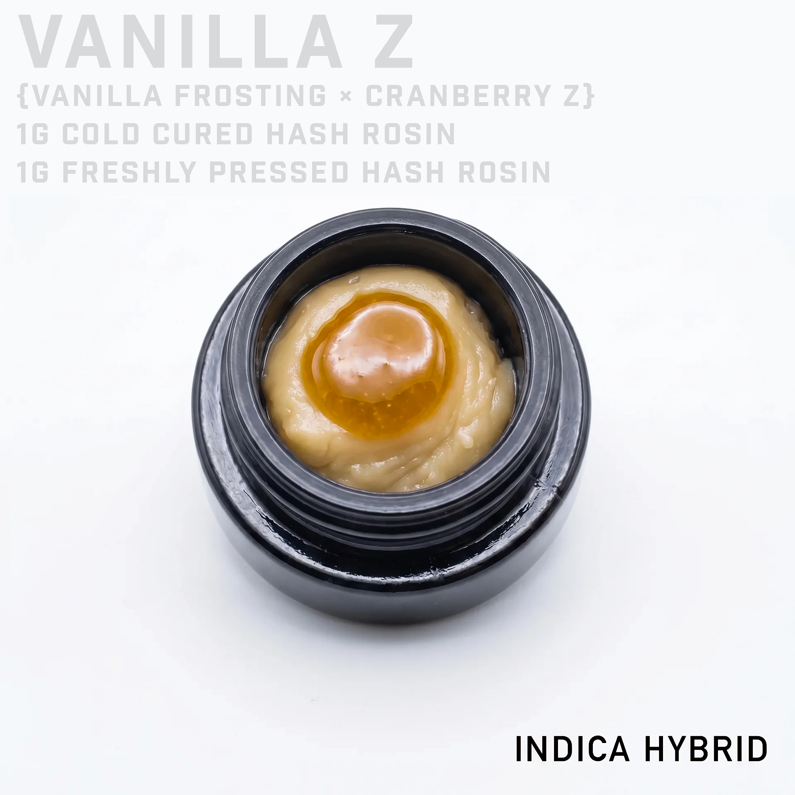Vanilla Z 2g Hash Rosin Thumbprint Jar